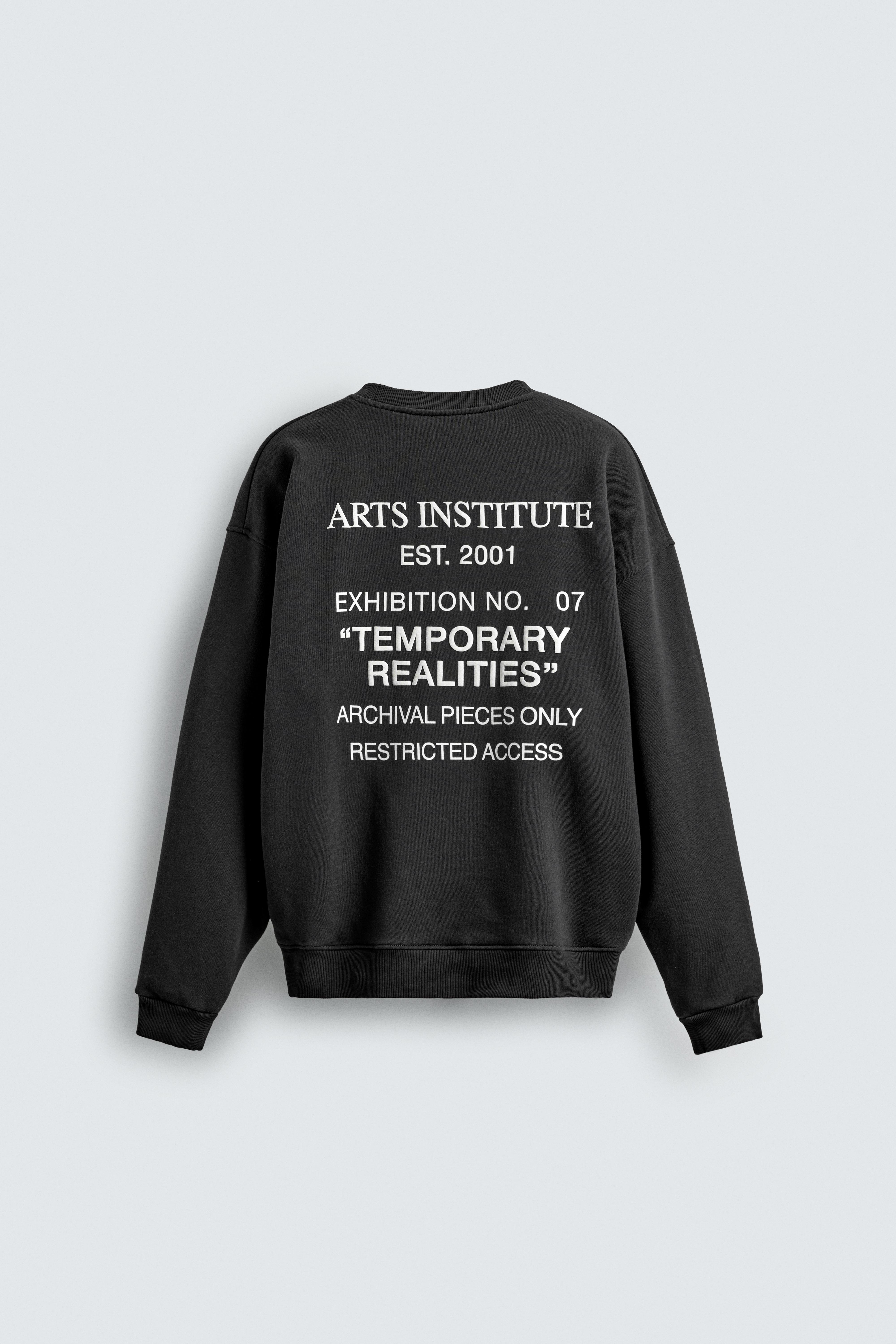 PRINTED TEXT SWEATSHIRT